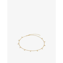  Missoma Interstellar 18ct gold-plated vermeil sterling silver drop choker