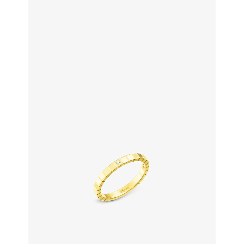 Chopard Ice Cube 18ct yellow-gold and diamond ring