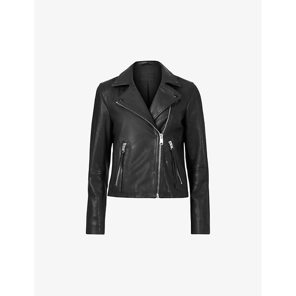  Allsaints Dalby regular-fit leather biker jacket