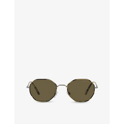  Giorgio Armani AR6112J rectangular-frame acetate and metal sunglasses