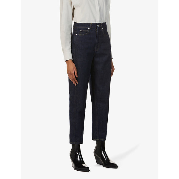 Whistles Authentic high-rise straight-leg jeans