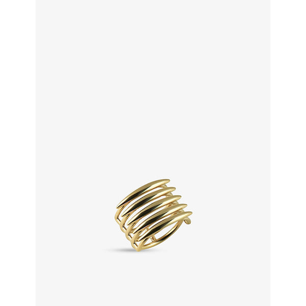 Shaun Leane Quill yellow gold-plated vermeil silver ring