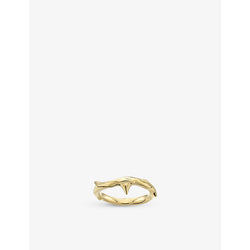 Shaun Leane Rose Thorn yellow gold-plated vermeil ring