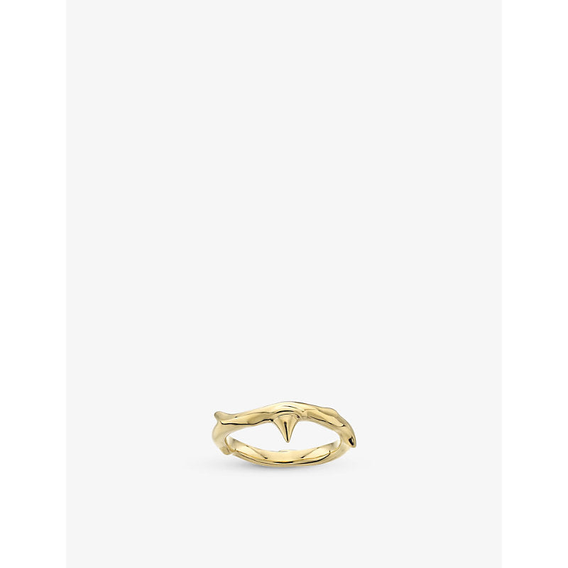 Shaun Leane Rose Thorn yellow gold-plated vermeil ring