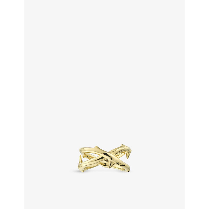 Shaun Leane Rose Thorn yellow gold-plated vermeil silver ring