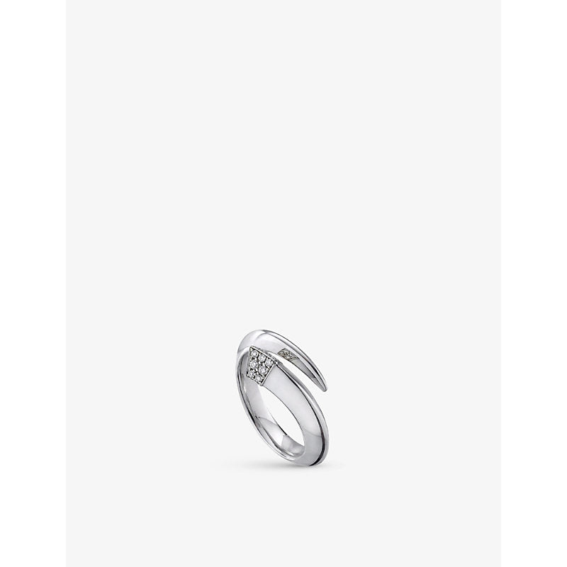 Shaun Leane Tusk sterling silver and diamond ring