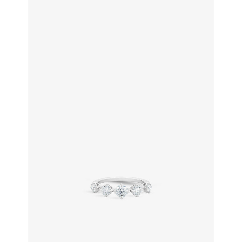 De Beers Jewellers Arpeggia One-Row 18ct white-gold and 1.07ct diamond ring