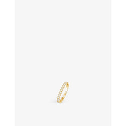 Chaumet Bee My Love 18ct yellow-gold and 0.43ct diamond ring