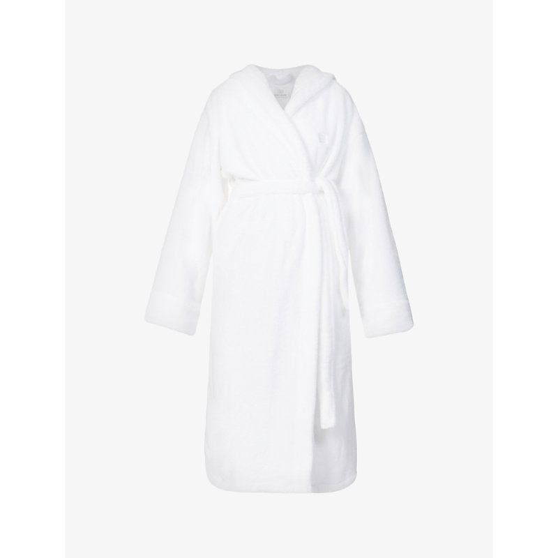 Womens Soho Home Logo-embroidered recycled-polyester house robe