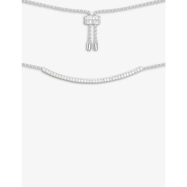 Womens Apm Monaco Croissette sterling silver necklace