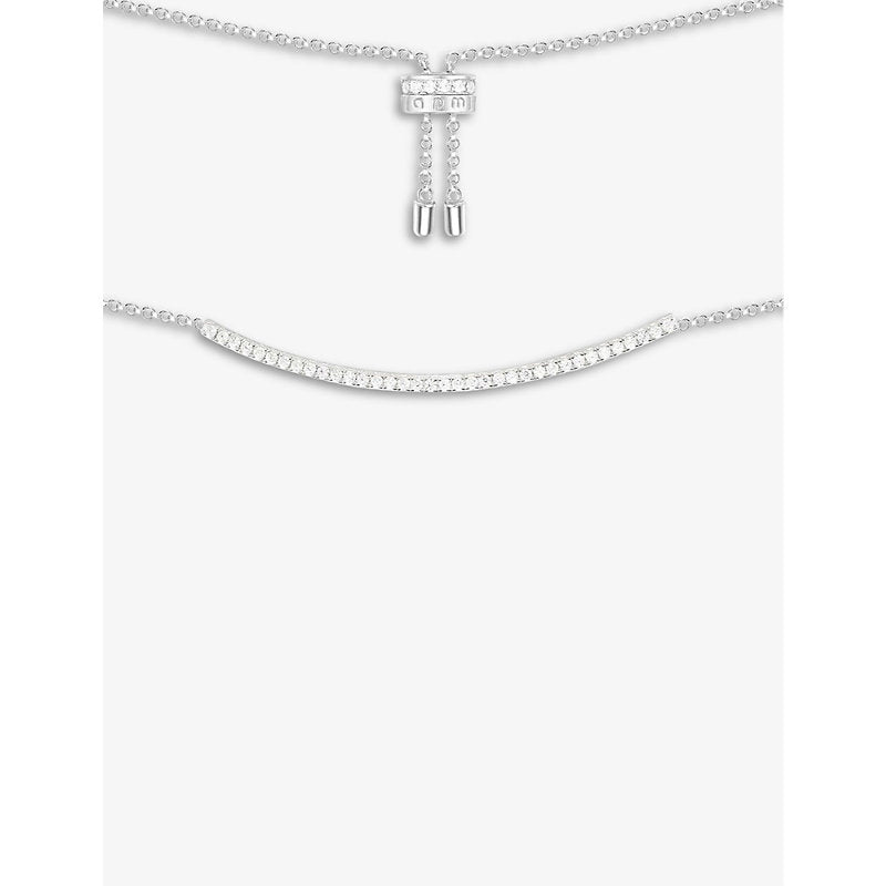  Apm Monaco Croissette sterling silver necklace