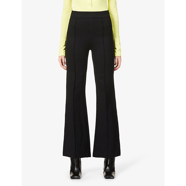  Spanx Flared high-rise stretch-woven trousers