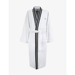  Lacoste Club self-tie organic cotton dressing gown