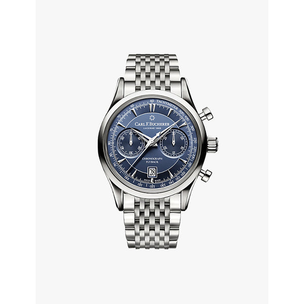 Carl F Bucherer 00.10919.08.53.21 Manero Flyback stainless steel and sapphire crystal chronograph watch