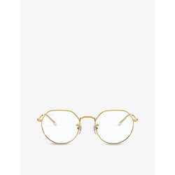  Ray-Ban RX6465 Jack circular-frame metal optical glasses