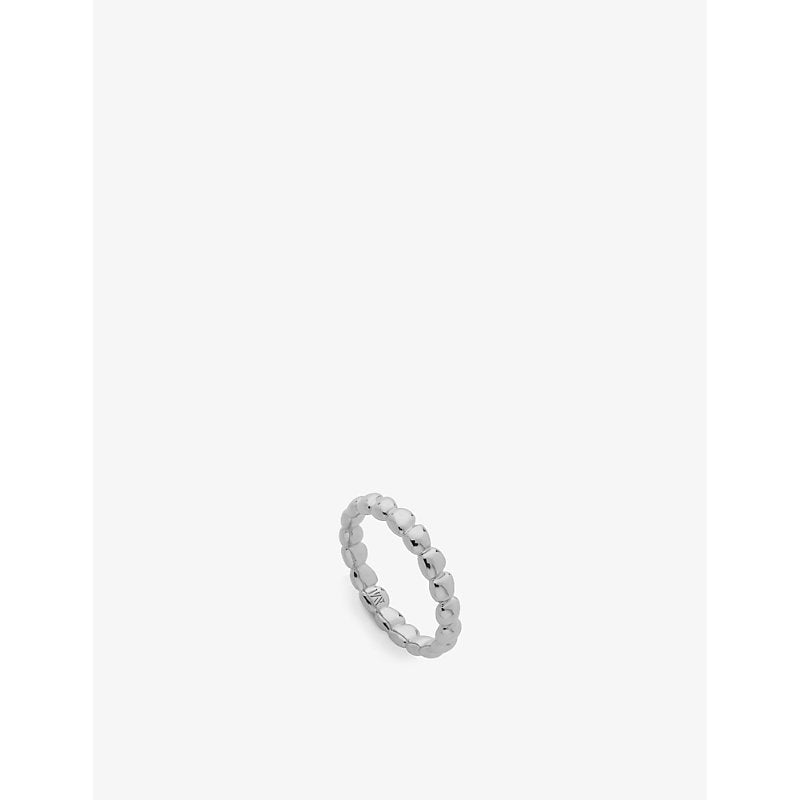 Monica Vinader Nura Teardrop recycled sterling-silver eternity ring