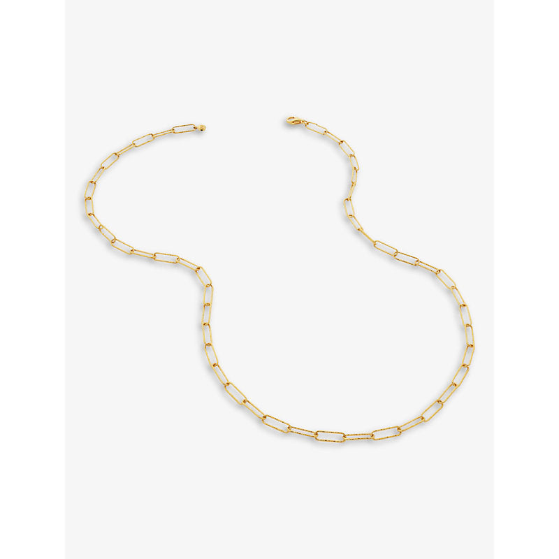 Monica Vinader Alta 18ct yellow gold-plated vermeil recycled sterling-silver necklace