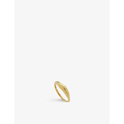 Monica Vinader Deia 18ct gold-plated vermeil silver ring