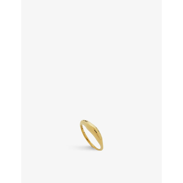 Monica Vinader Deia 18ct gold-plated vermeil silver ring