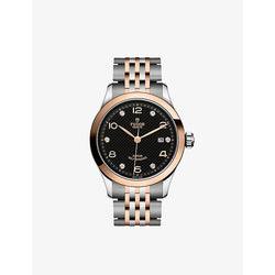 Tudor M91351-0004 1926 18ct rose-gold, brilliant-cut diamond and stainless-steel automatic watch