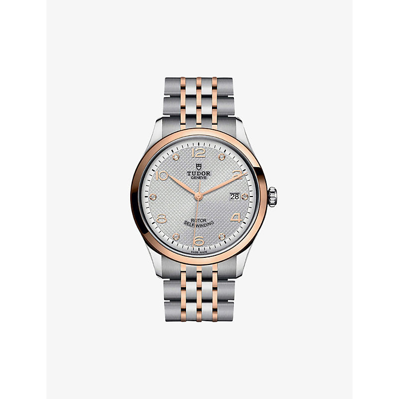 Tudor M91551-0002 1926 18ct rose-gold, brilliant-cut diamond and stainless-steel automatic watch