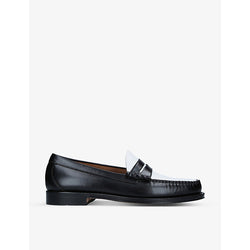 Bass Weejuns Larkin two-tone leather penny loafers