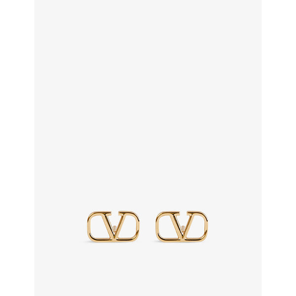 Valentino Garavani VLOGO gold-toned brass earrings