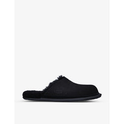  Ugg Hyde faux-fur lined leather slippers