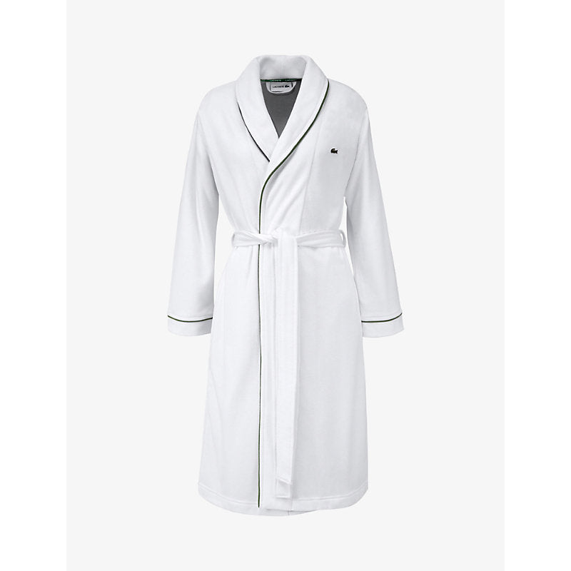  Lacoste Pique cotton-blend bathrobe