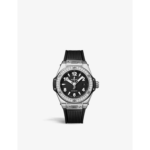 Hublot 485.SX.1170.RX.1204 Big Bang One Click stainless-steel, rubber and 0.76ct diamond watch