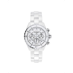 Chanel H2009 J12 Chronograph ceramic, stainless-steel and 0.07ct diamond automatic watch