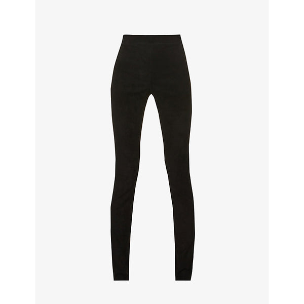  Joseph High-rise suede leggings