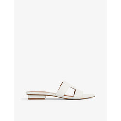 Dune Loupe cut out-strap leather sandals