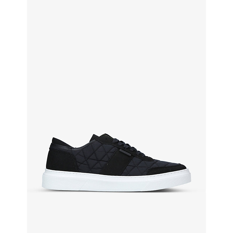 Barbour Liddesdale quilted shell and woven low-top trainers