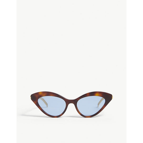  Gucci GG0978S metal and acetate cat-eye sunglasses