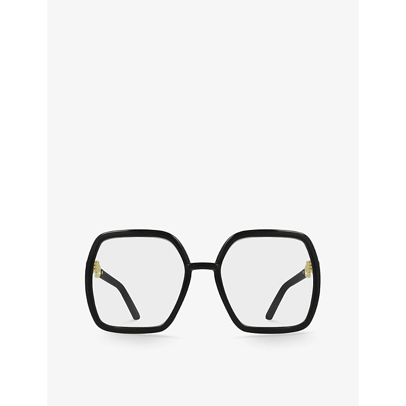  Gucci GG0890O rectangular-frame acetate glasses