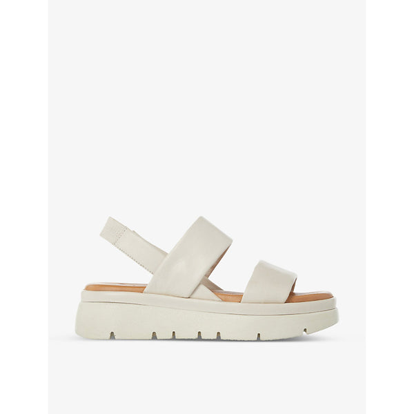 Dune Location padded leather flatform sandals