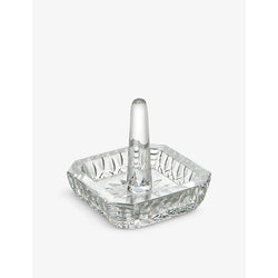 Waterford Lismore crystal glass square ring holder 7cm x 7.8cm