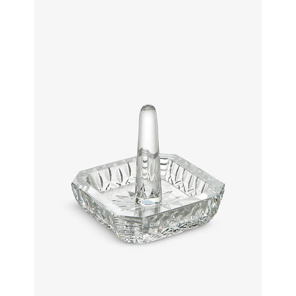 Waterford Lismore crystal glass square ring holder 7cm x 7.8cm