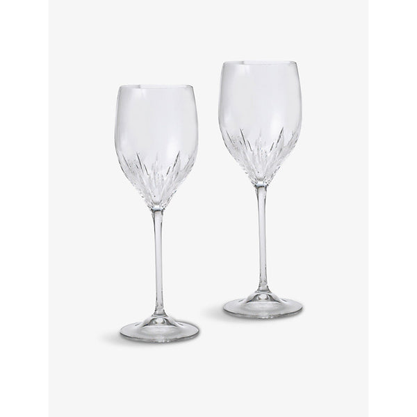 Wedgwood Vera Wang Duchesse crystal wine glasses set of two