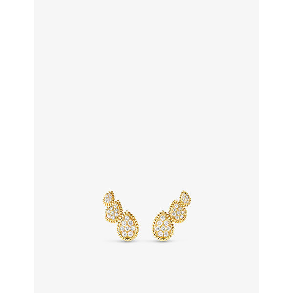 Boucheron Serpent Bohème Diamants 18ct yellow-gold and 0.98ct diamond earrings