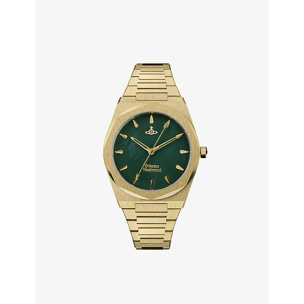 Vivienne Westwood Watches VV244GRGD Limehouse yellow gold-plated stainless-steel quartz watch