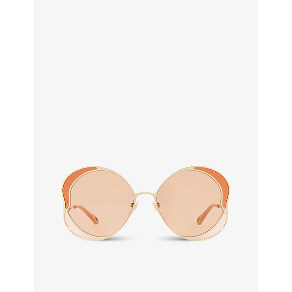 Chloe CH0024S Gemma metal and acetate butterfly-frame sunglasses