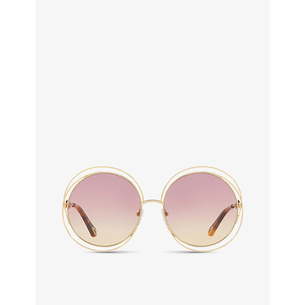 Chloe CH0045S round-frame metal sunglasses