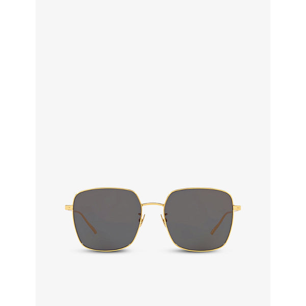 Bottega Veneta BV1082SK square-frame metal sunglasses