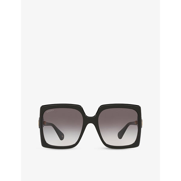 Gucci GG0876S square-frame glass and acetate sunglasses