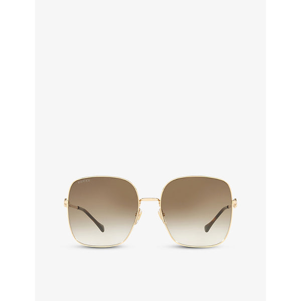 Gucci GG0879S square-frame glass and metal sunglasses