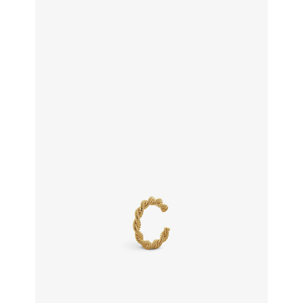 Monica Vinader Corda recycled 18ct yellow gold vermeil on sterling-silver single ear cuff