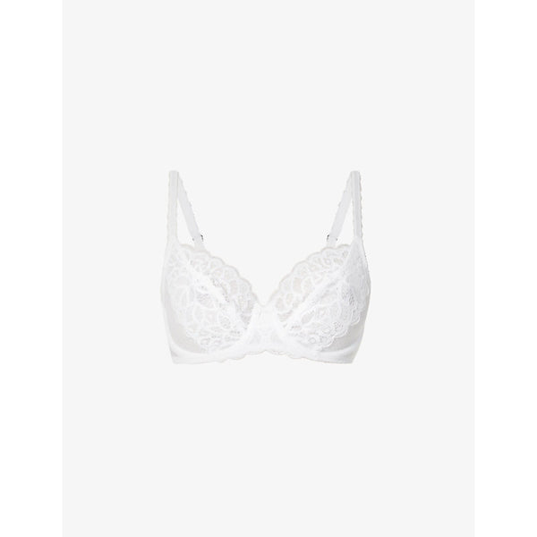  Wacoal Raffiné floral-pattern stretch-lace bra