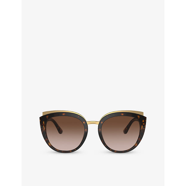  Dolce & Gabbana DG4383 butterfly-frame acetate sunglasses